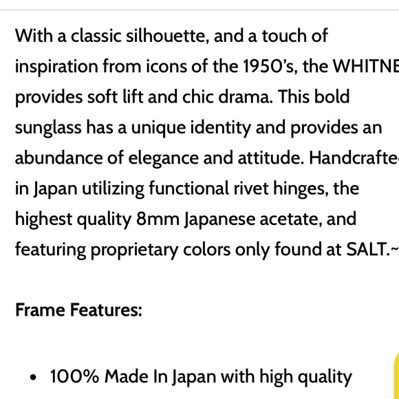 SALT AMETHYST COLOR POLARIZED SUNGLASSES NEW - Picture 4 of 5